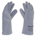 Guante King Cobra Gris Algodón DermaCare Soldador 35cm 99-820