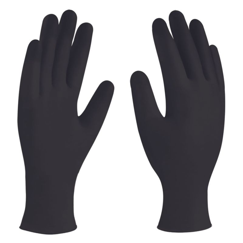 9 pulgadas desechable nitrilo Guantes , negro , espesado , resistente al  aceite , para industrial , automóvil reparar , mecánico taller , , con  textura Guantes, Moda de Mujer