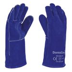 Guante Carnaza Azul DermaCare Soldador Kevlar 99-818 35.5 cm