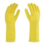 Guantes de látex amarillo (par)