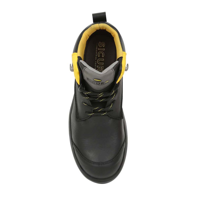 Bota-Borcegui-Dielectrico-de-Piel-Napa-Negro-con-Casco-de-Policarbonato-Modelo-SD03