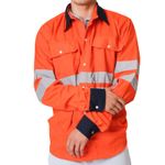 Camisola alta visibilidad naranja con reflejante Everest