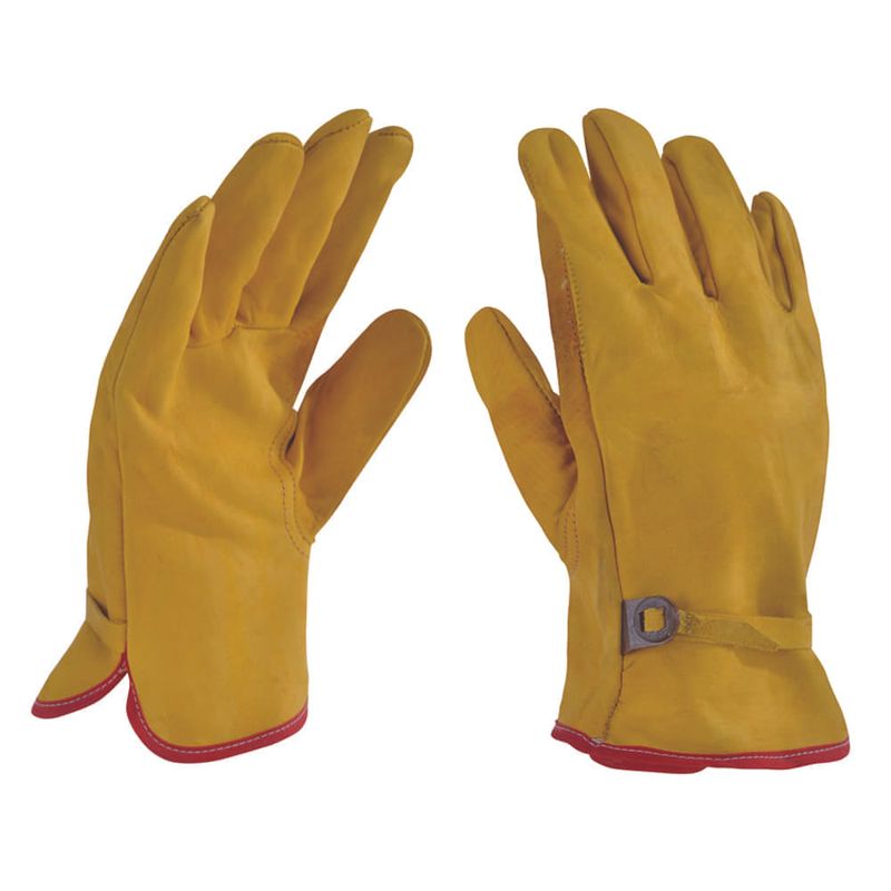 Guante operador flor de piel de res