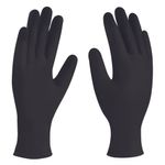Guantes de nitrilo desechables DermaCare 67-700 negro 24 cm